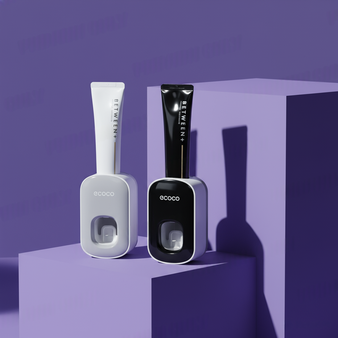 Toothpaste Dispenser + Toothbrush Organizer set